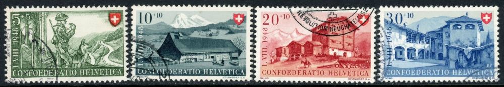 Switzerland 1948 SG.495-498 F/U