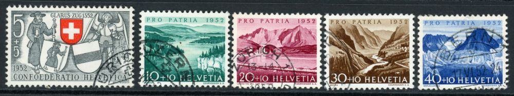 Switzerland 1952 SG.536-540 F/U