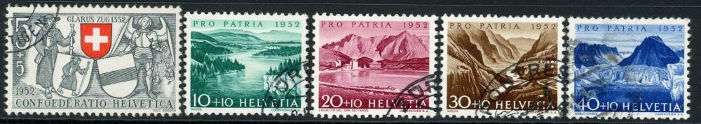 Switzerland 1952 SG.536-540 F/U (1)