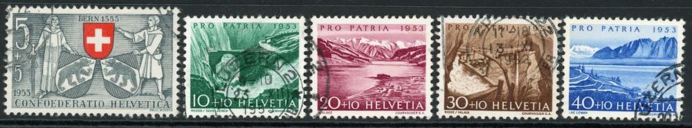 Switzerland 1953 SG.541-545 F/U (1)