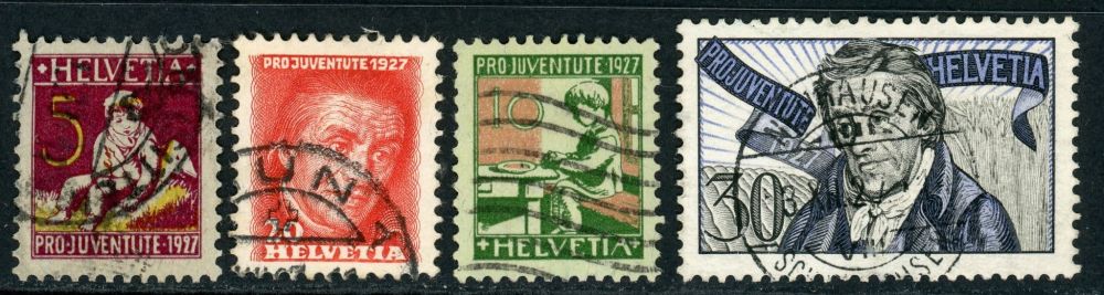 Switzerland / Pro Juventute 1927 SG.J40-J43 F/U (2)