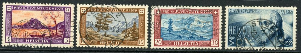 Switzerland / Pro Juventute 1929 SG.J48-J51 F/U (1)