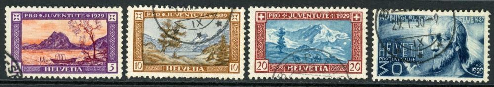 Switzerland / Pro Juventute 1929 SG.J48-J51 F/U (2)