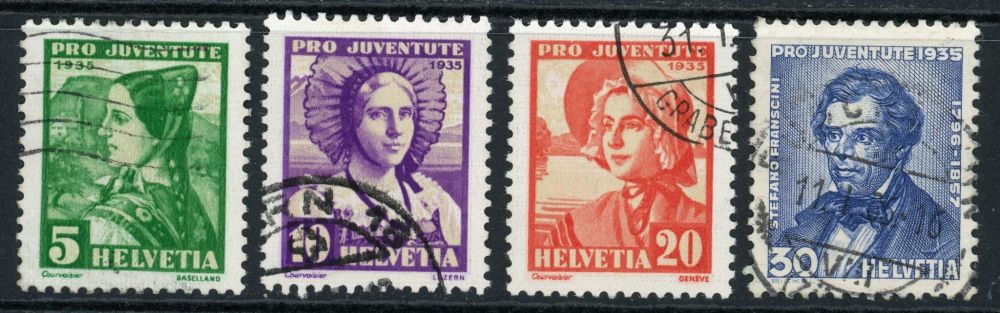 Switzerland / Pro Juventute 1936 SG.J76-J79 F/U (1)