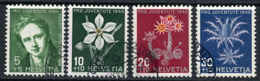 Switzerland / Pro Juventute 1946 SG.J116-J119 F/U (2)