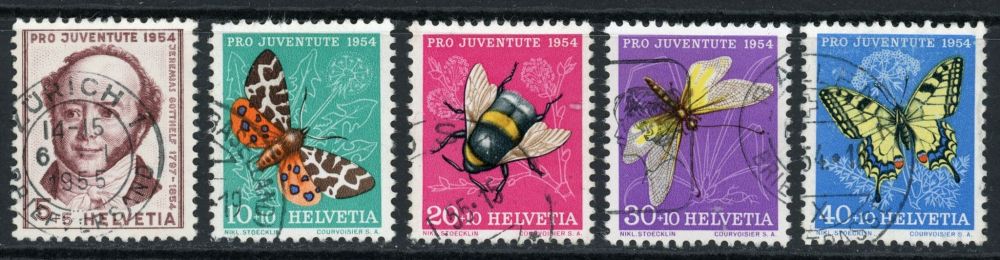 Switzerland / Pro Juventute 1954 SG.J152-J156 F/U