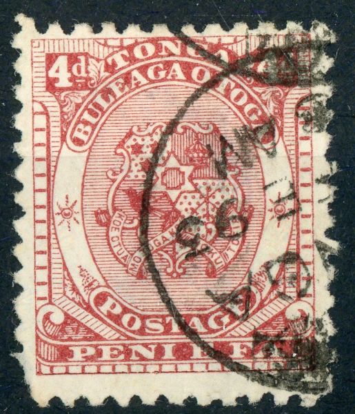 Tonga 1892 SG.12 Used. Bottom left corner damage