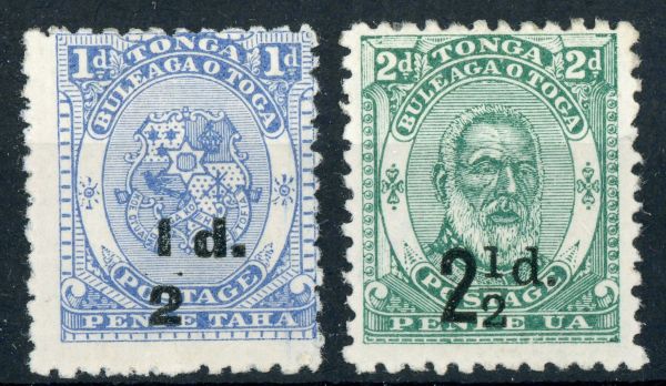 Tonga 1893 SG.19-20 M/M