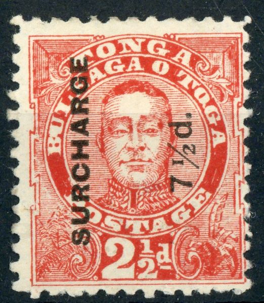 Tonga 1895 SG.31a M/M ''BU joined'' variety