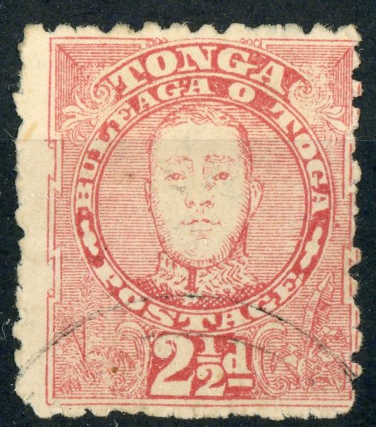 Tonga 1895 SG.33a F/U ''stop flaw'' variety