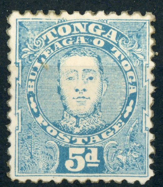 Tonga 1895 SG.34a M/M ''black eye'' variety