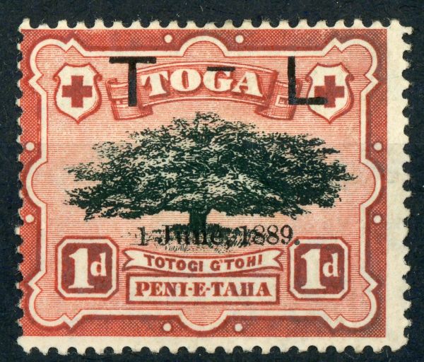 Tonga 1899 SG.54a M/M ''1889 for 1899'' variety