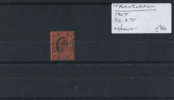 Transvaal 1907 SG.271 M/M