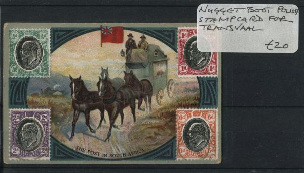 Transvaal 1910 Nugget Polish Co. Advert Card (Lot 2)