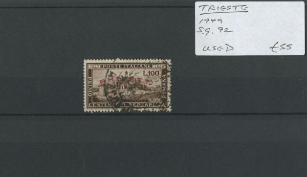 Trieste 1949 SG.92 Used