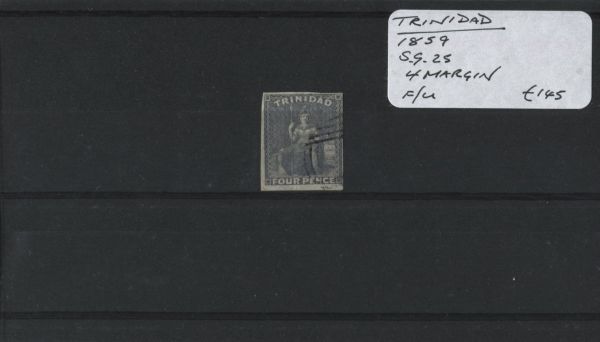 Trinidad 1859 SG.25 F/U