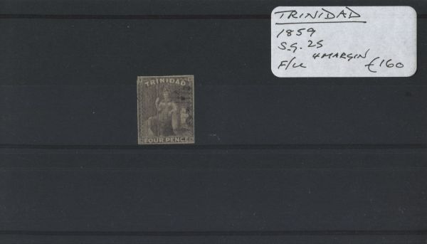 Trinidad 1859 SG.25 F/U (Lot 2)