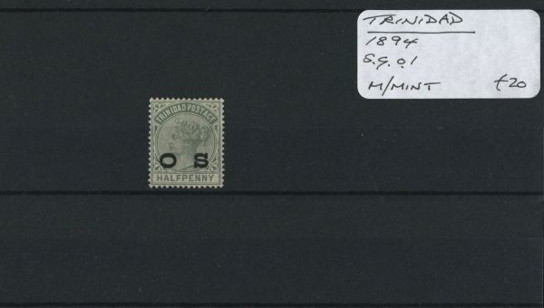 Trinidad 1894 SG.O1 M/M