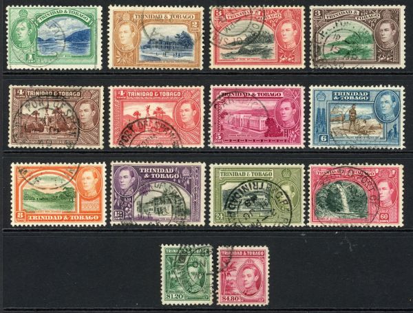 Trinidad and Tobago 1938-44 SG.246-256 F/U