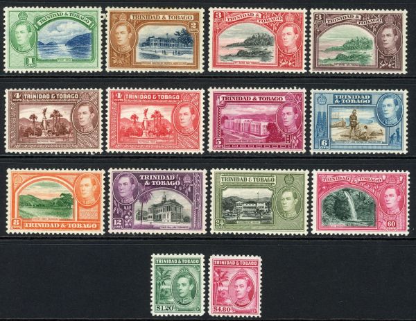 Trinidad and Tobago 1938-44 SG.246-256 M/M