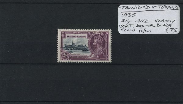 Trinidad & Tobago 1935 SG.242 Var. blade flaw M/M