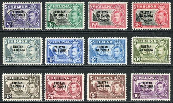 Tristan da Cunha 1952 SG.1-12 F/U