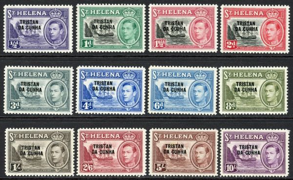 Tristan da Cunha 1952 SG.1-12 M/M