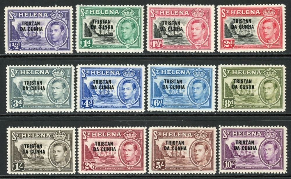 Tristan Da Cunha 1952 SG.1-12 M/M (2)