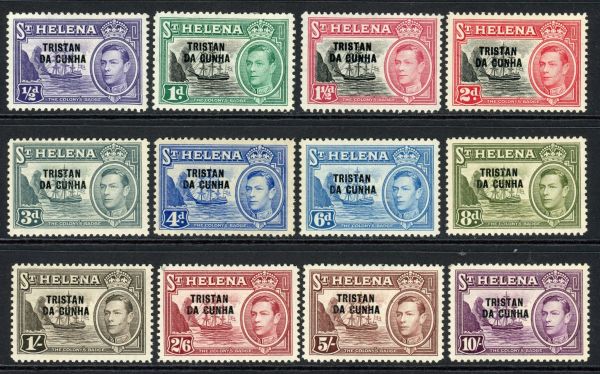 Tristan da Cunha 1952 SG.1-12 M/M