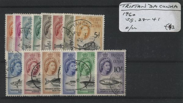 Tristan Da Cunha 1960 SG.28-41 F/U (Lot 3)