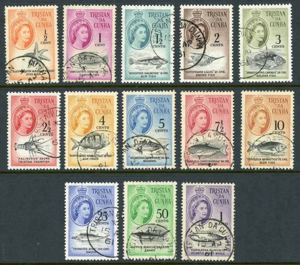 Tristan da Cunha 1961 SG.42-54 F/U