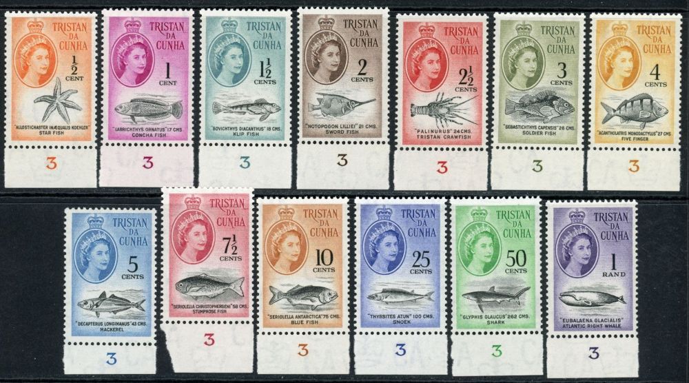 Tristan Da Cunha 1961 SG.42-54 U/M (1)