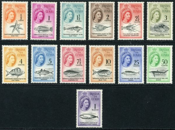 Tristan Da Cunha 1961 SG.42-54 U/M