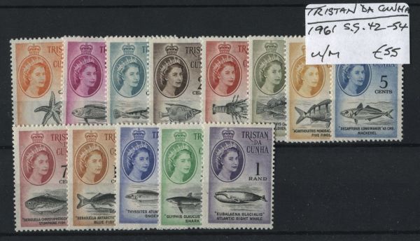 Tristan Da Cunha 1961 SG.42-54 U/M (Lot 2)