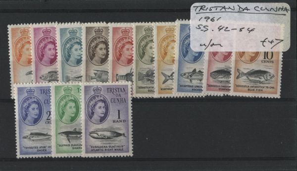 Tristan Da Cunha 1961 SG.42-54 U/M (Lot 3)