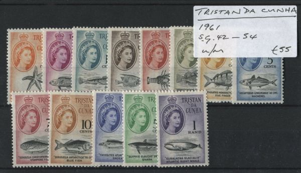 Tristan Da Cunha 1961 SG.42-54 U/M (Lot 5)