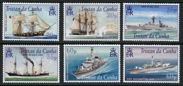 Tristan Da Cunha 2001 SG.725-730 U/M