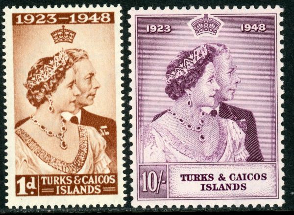 Turks and Caicos Islands 1948 SG.208-209 U/M