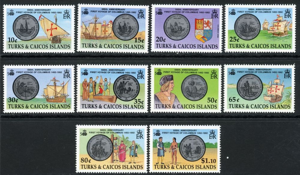 Turks and Caicos Islands 1992 SG.1166-1175 U/M