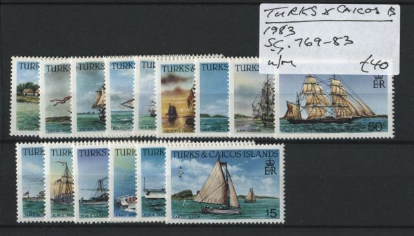 Turks & Caicos 1983-85 SG.769-783 U/M (Lot 3)