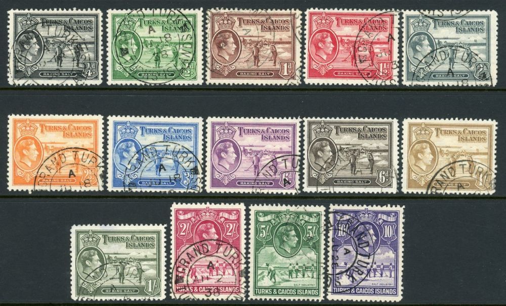 Turks & Caicos Islands 1938-45 SG.194-205 F/U