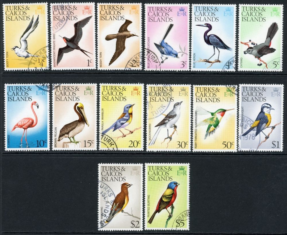 Turks & Caicos Islands 1976-77 SG.451-464 F/U