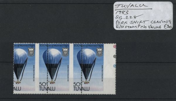 Tuvalu 1983 SG.288 Perf. Shift U/M