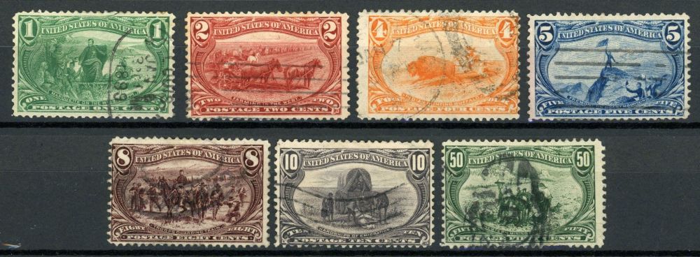 U.S.A. 1898 SG.291-297 F/U (short set)