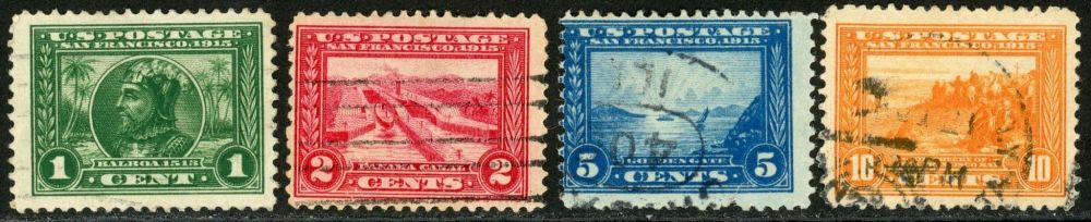 U.S.A. 1913-15 SG.423-427 used