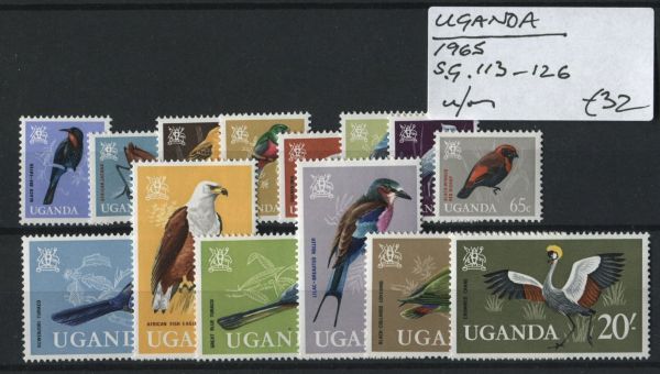 Uganda 1965 SG.113-126 Birds U/M