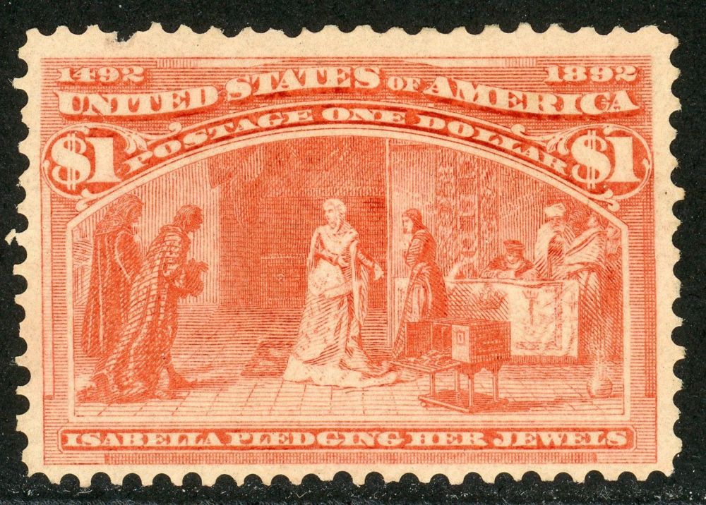 USA 1893 SG.246 M/M missing perf top L/H side