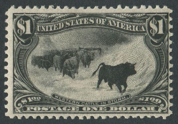 USA 1898 SG.298 $1 Mounted Mint