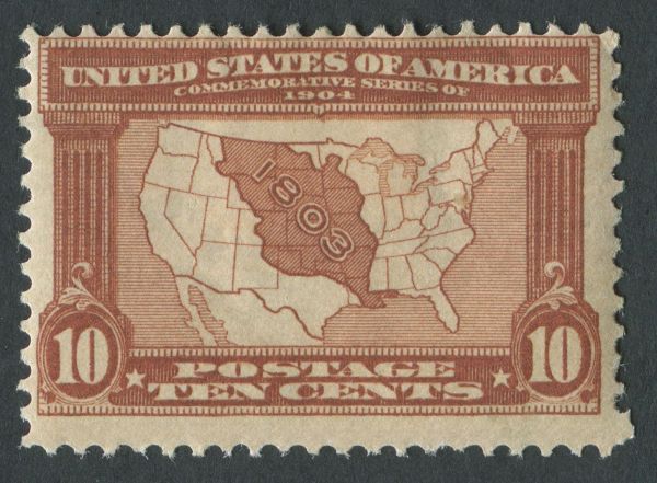 USA 1904 SG.334 10 cents Mounted Mint