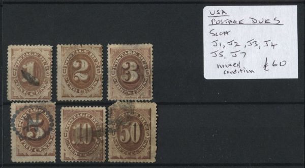 USA Postage Dues Scott J1-J7